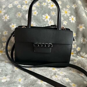 Small Black Crossbody Satchel Purse